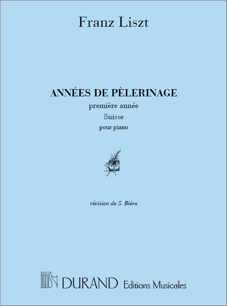 Annees De Pelerinage 1 Annee Suisse Piano
